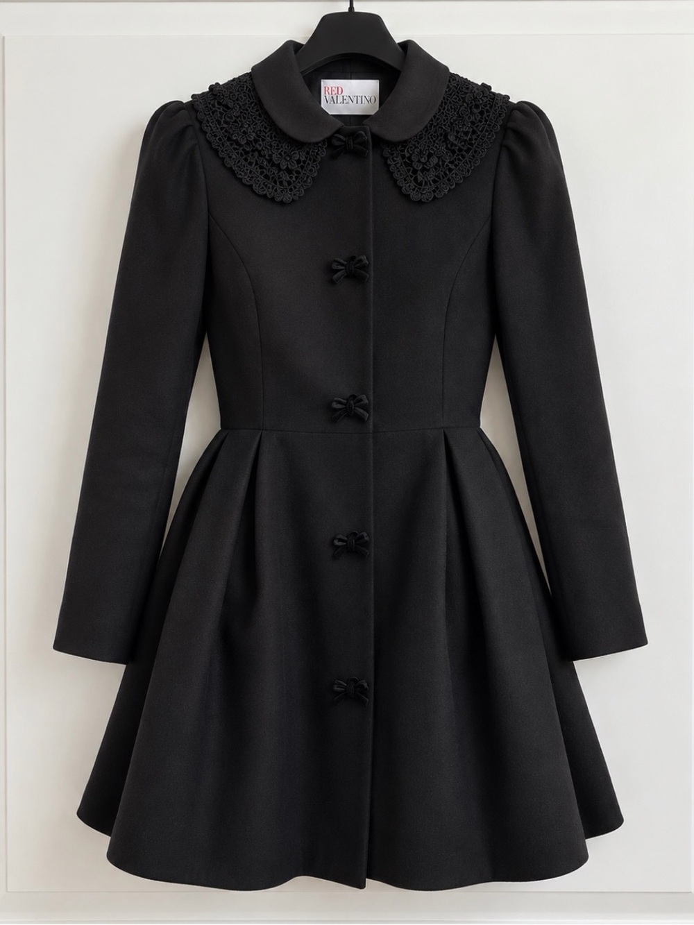 RED Valentino Black Women's Coat